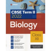 ARIHANT CBSE TERM 2 2022 BIOLOGY CLASS 12 KS01673 