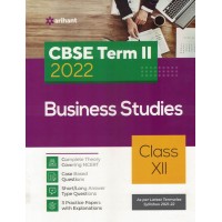 ARIHANT CBSE TERM 2 2022 BUSINESS STUDIES  CLASS 12 KS01673 