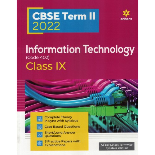 ARIHANT CBSE TERM 2 2022 COMPUTER ECHNOLOGY CLASS 9 KS01653 