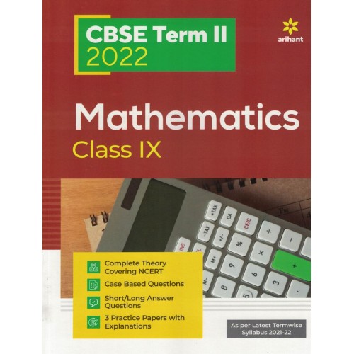 ARIHANT CBSE TERM 2 2022 MATHEMATICS CLASS 9 KS01657