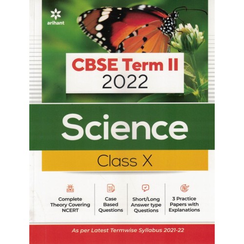 ARIHANT CBSE TERM 2 2022 SCIENCE CLASS 10 KS01662 