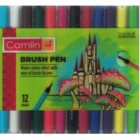 Camlin Brush Pen 12 Shades (Pack of 1) KS01388