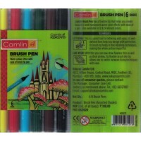 Camlin Brush Pen 6 Shades (Pack Of 1) KS01389