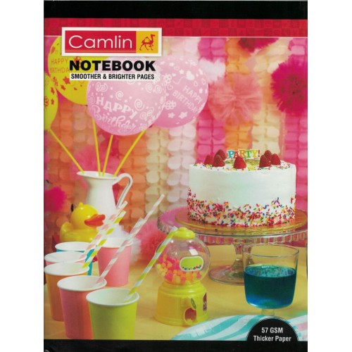 Note book camlin 180 Page  A4  Crown 3in1(SL+FL+Square) Size 24 x 18 KS00144D  (Pack of 6 Note Book)