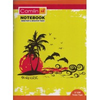 Note book camlin 180 Page  A4  Crown Four Line-Interleaf Size 24 x 18 KS00144G (Pack of 4 Notebooks)