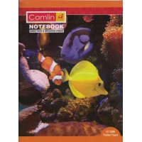 Note book camlin 180 Page  A4  Crown Singe Line-Interleaf Size 24 x 18 KS00144F (Pack of 6 Notebooks)