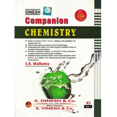 Dinesh Chemistry Class  11th Vol 1 & Vol 2 KS01195 (Session 2021-22) Examination 