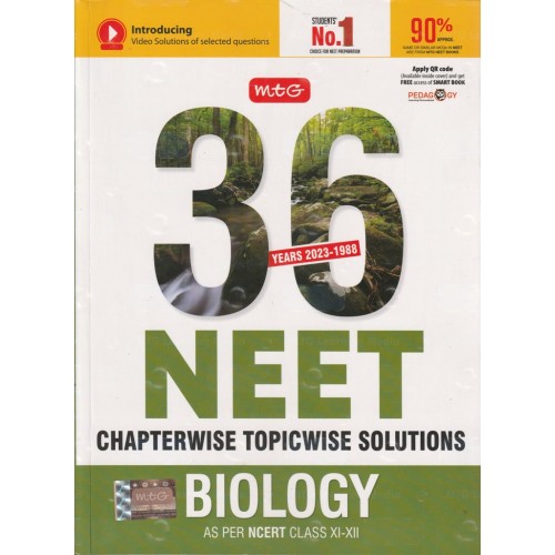 MTG 36 YEAR NEET CHAPTERWISE TOPICWISE SOLUTIONS BIOLOGY CLASS 11 TO 12 