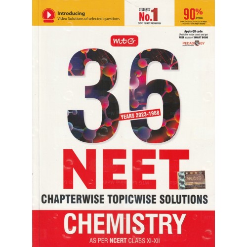 MTG 36 YEAR NEET CHAPTERWISE TOPICWISE SOLUTIONS CHEMISTRY CLASS 11 TO 12 