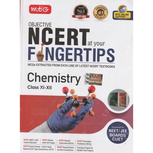 MTG OBJECTIVE NCERT FINGERTIPS CHEMISTRY CLASS 11TH TO 12TH 2023 