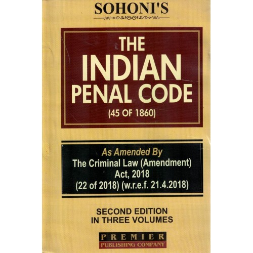 PREMIER SOHONI'S INDIAN PENAL CODE  SET OF 3 (ENGLISH) KSLAW01503 
