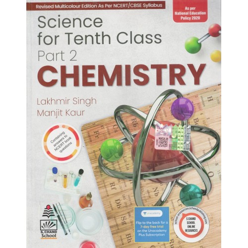 S  CHAND SCIENCE FOR TENTH CLASS PART 2 CHEMISTRY 2023  